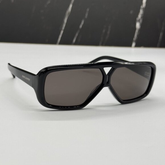 NEW SAINT LAURENT SL569Y 001 WOMEN BLACK SUNGLASSES SAINT LAURENT SL 569 - Picture 7 of 12
